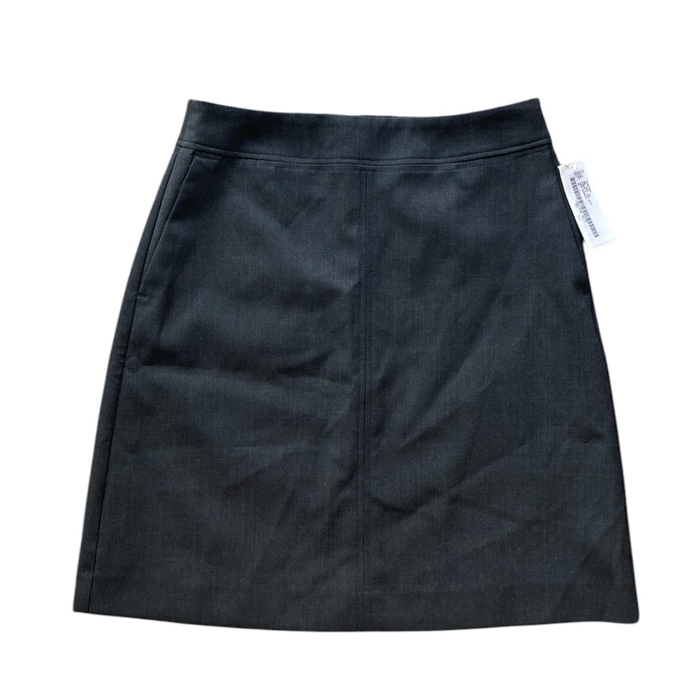 NWT American Airlines By Twinhill A Line Skirt Dark Charcoal Gray, Size 2
